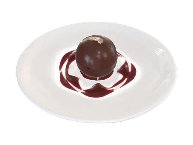 3D model for Gilded Chocolate Truffle