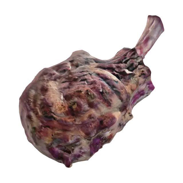 Bone-in ribeye steak - Culinary 3D model, vytvořený pomocí AI