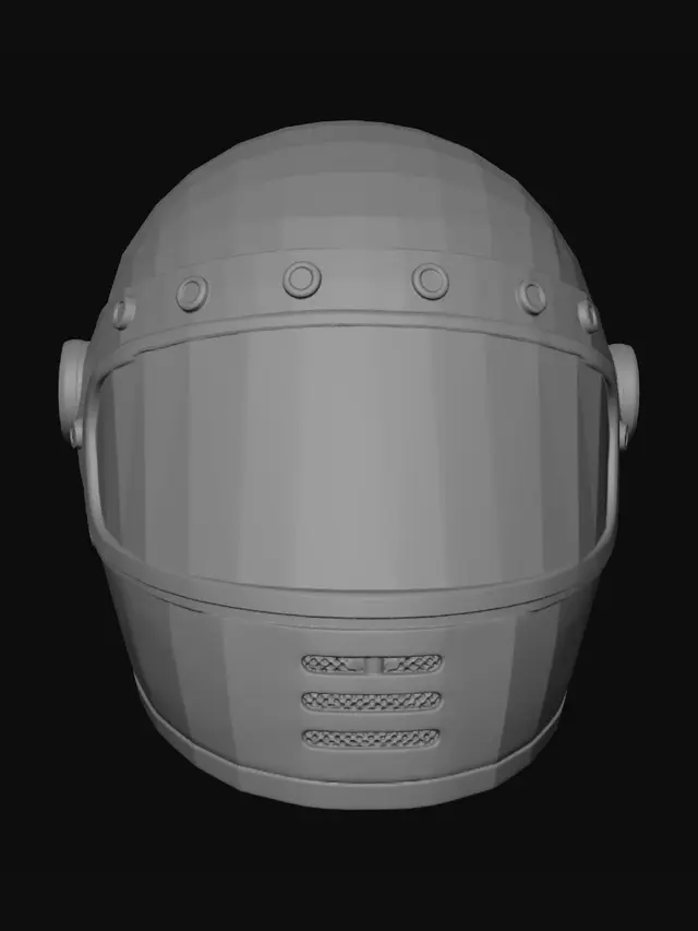 3D model for Veltor Full-Face Helmet