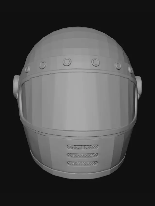 3D model for Veltor Full-Face Helmet