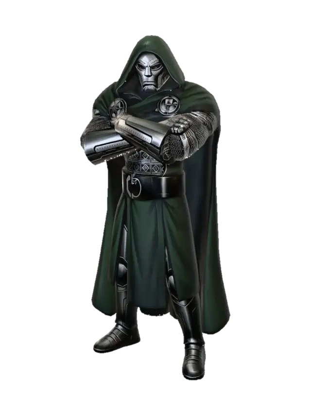Doctor Doom - Supervillain 3D model, vytvořený pomocí AI
