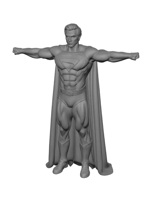 3D model for Cosplay Superman with Outstretched Arms