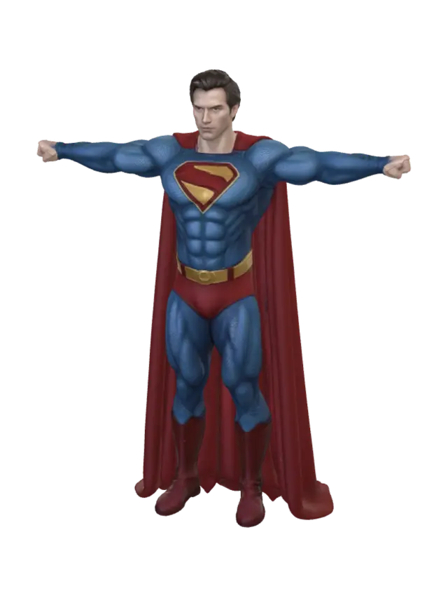 3D model for Cosplay Superman with Outstretched Arms