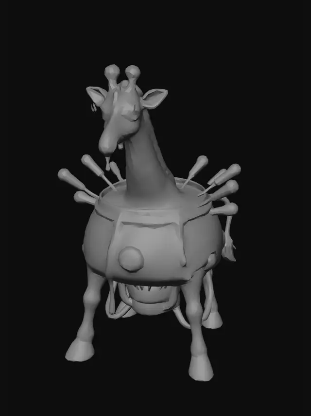 3D model for Fondue Giraffe Automaton