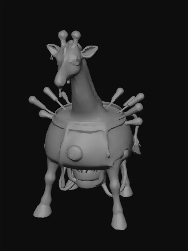 3D model for Fondue Giraffe Automaton