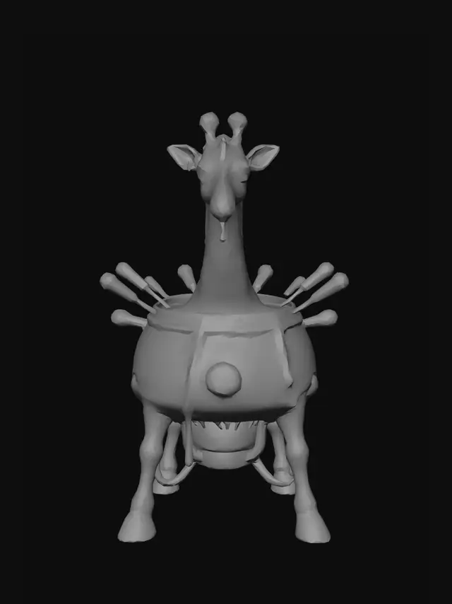 3D model for Fondue Giraffe Automaton