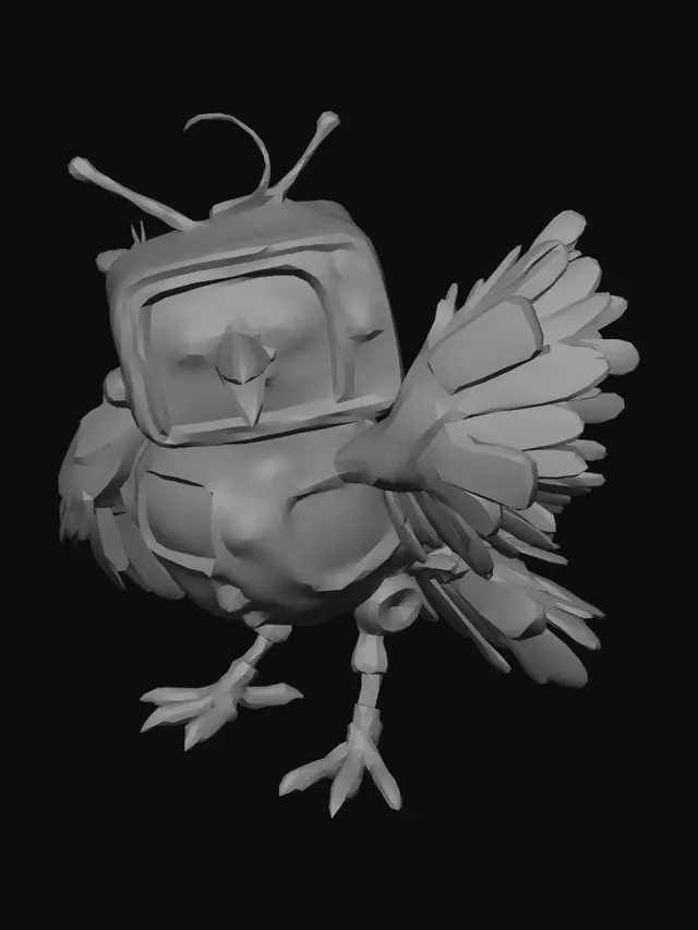 3D model for Pixelated Phoenix