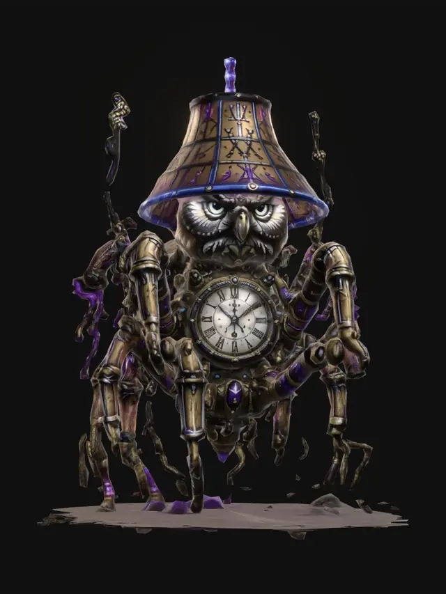 3D model for The Clockwork Owl of the Velvet Hour
