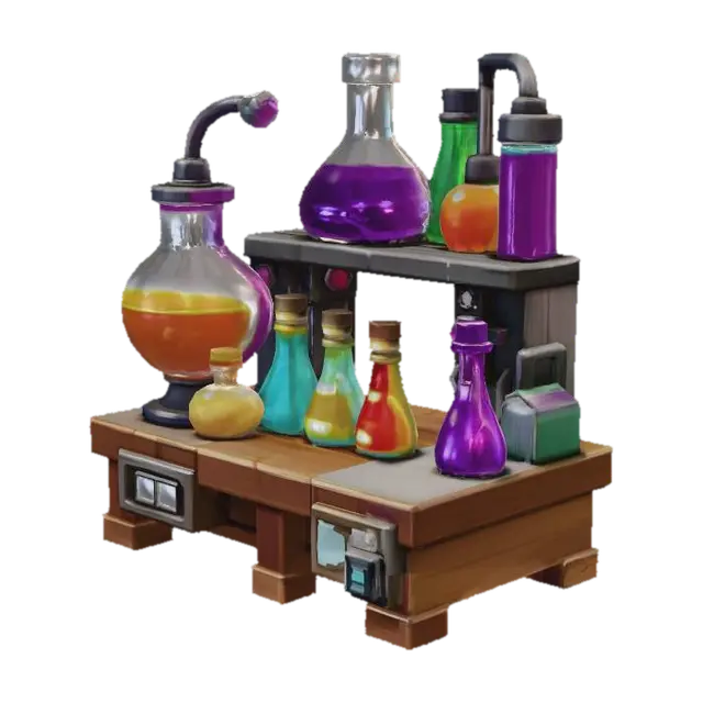 Chromatic Chemistry - Experimental 3D model, AI generated