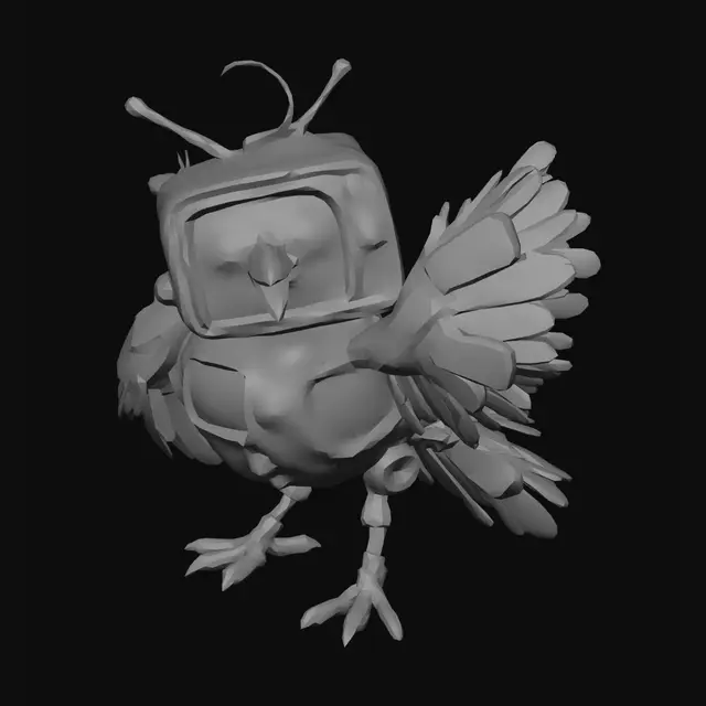 3D model for Pixelated Phoenix
