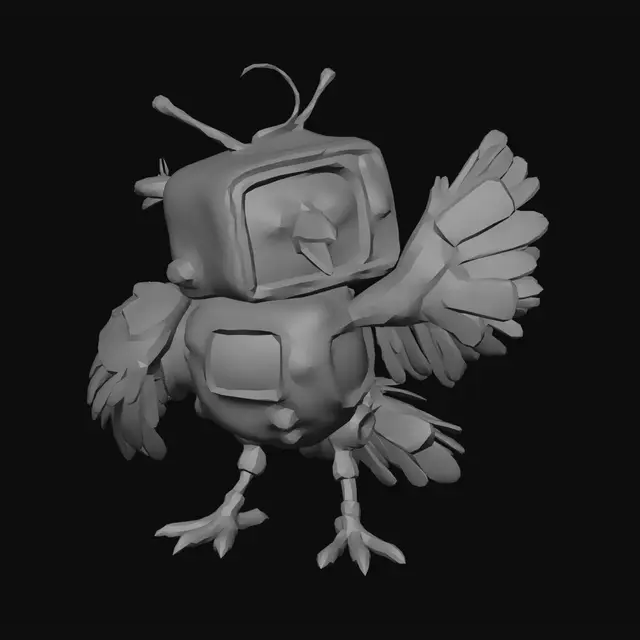 3D model for Pixelated Phoenix