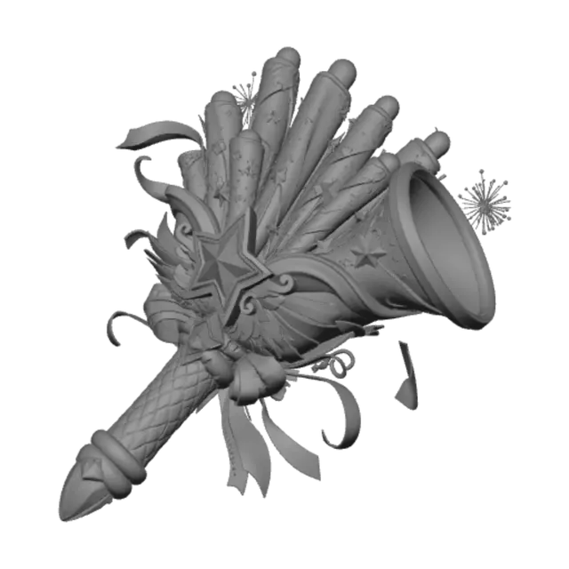 3D model for Rainbow Fireworks Wand