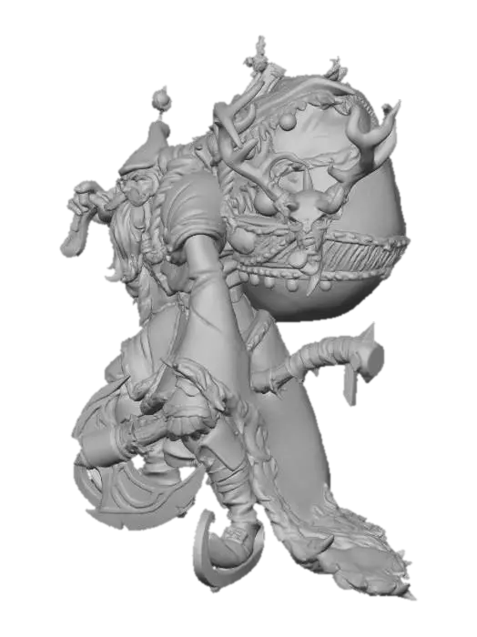 3D model for evil santa