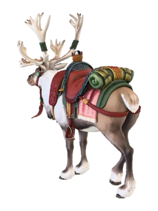 santa dear - Christmasadventure 3D model, vytvořený pomocí AI