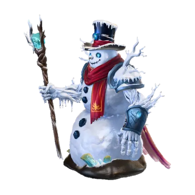 Frost Guardian Snowman - Christmasadventure 3D model, vytvořený pomocí AI