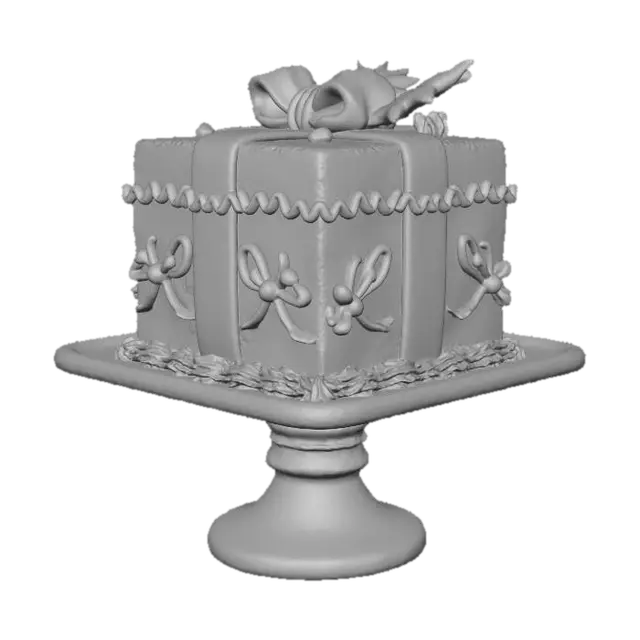 3D model for Christmas cake