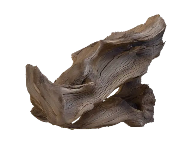 Desolate Driftwood 3D model, vytvořený pomocí AI