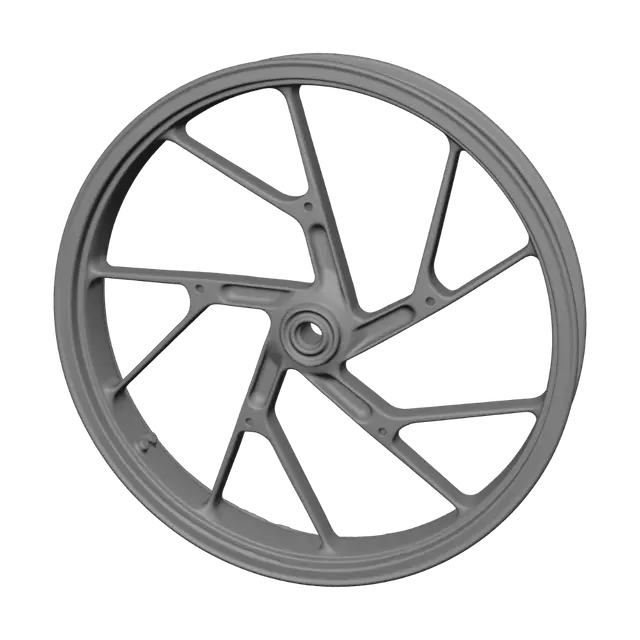 3D model for Spoked bicycle wheel