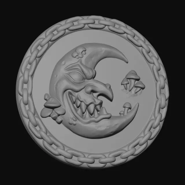 3D model for Crescent Wyrm Sigil