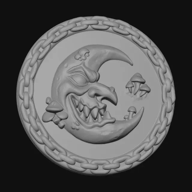 3D model for Crescent Wyrm Sigil