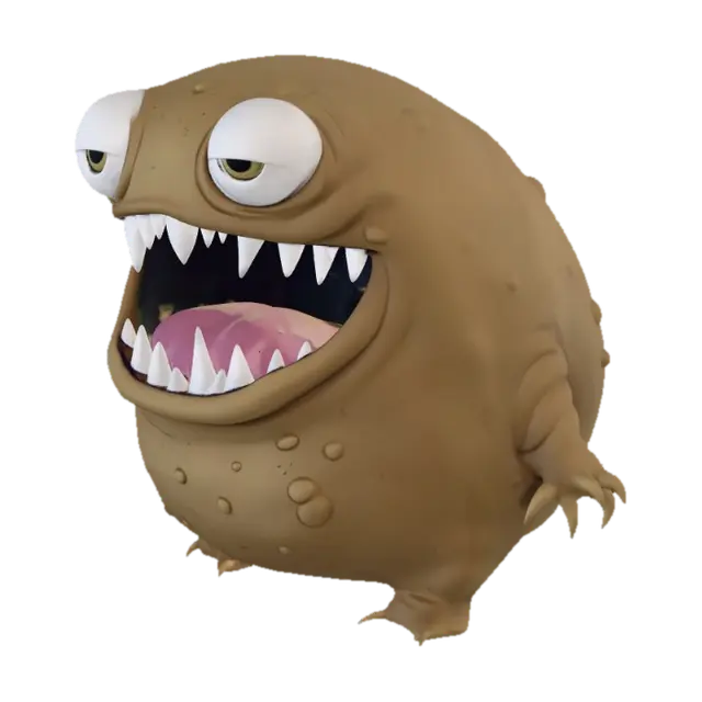 Chompzilla AI 생성 3D 모델