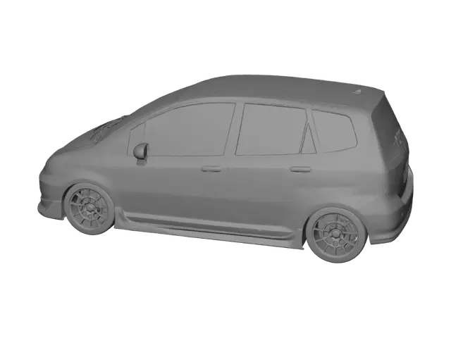 3D model for Yellow Honda Fit