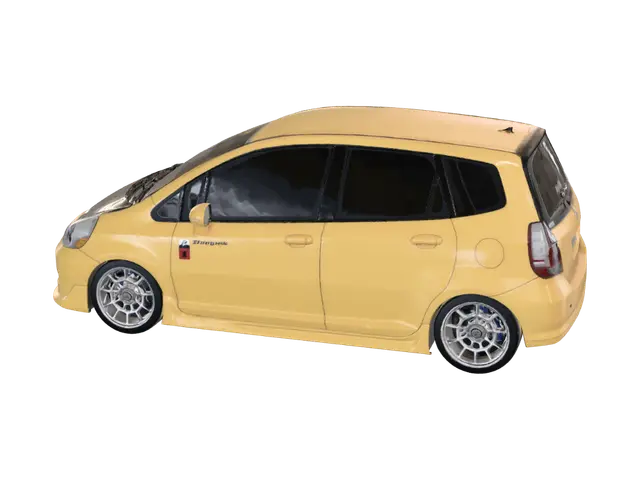 3D model for Yellow Honda Fit