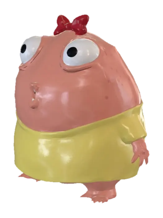 Bow Blob - Silly 3D model, vytvořený pomocí AI