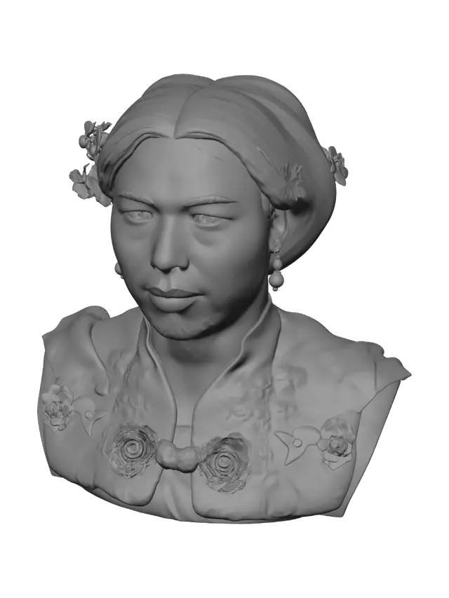 3D model for Orchid in Silk