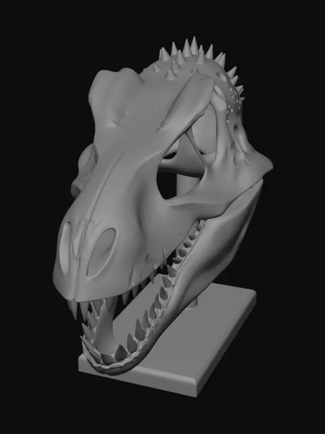 3D model for make a t Rex skull tat could be a mounted desk decoration