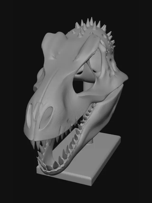 3D model for make a t Rex skull tat could be a mounted desk decoration
