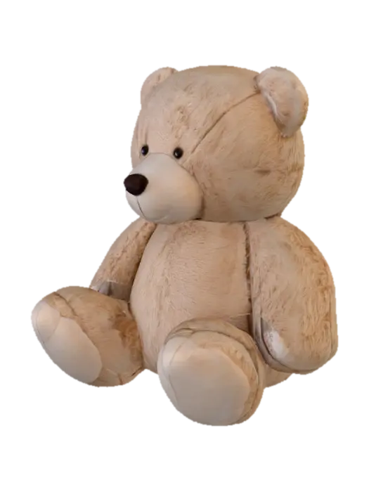 Teddy bear - Stuffed 3D model, vytvořený pomocí AI