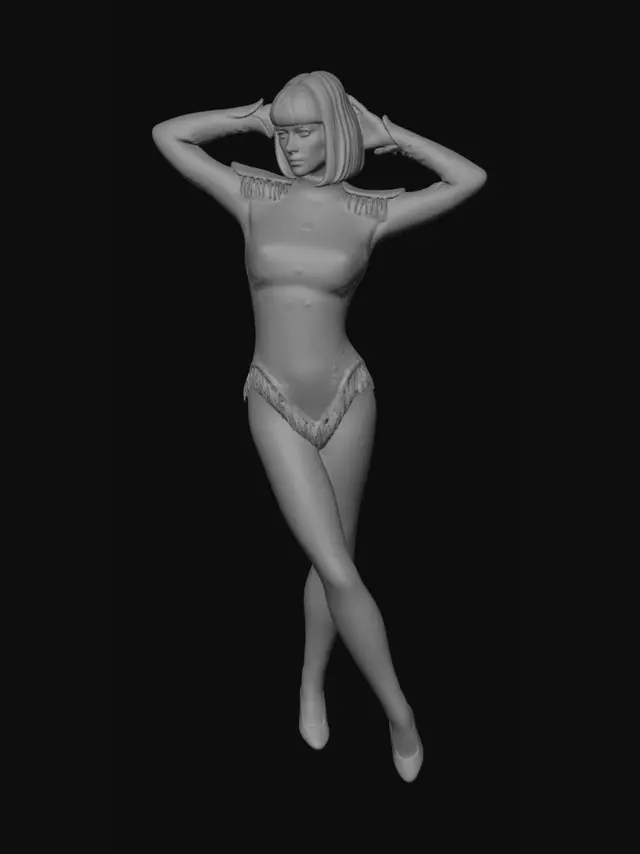 3D model for Golden Sequin Showgirl