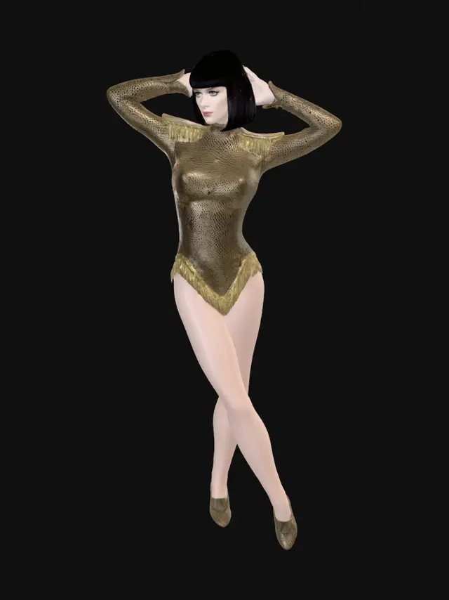 3D model for Golden Sequin Showgirl