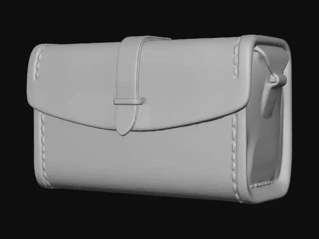 3D model for Leather Satchel Box