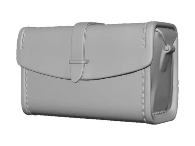 3D model for Leather Satchel Box