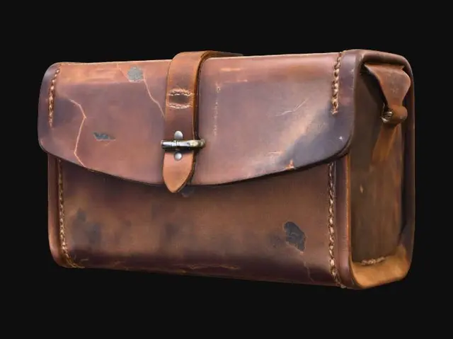 3D model for Leather Satchel Box