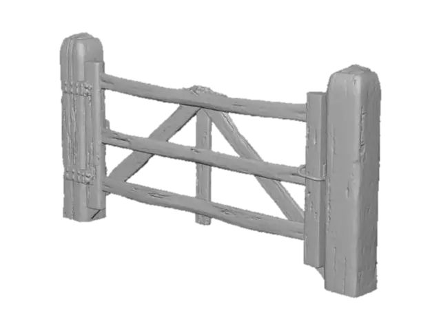 3D model for Rustic Wooden Gate