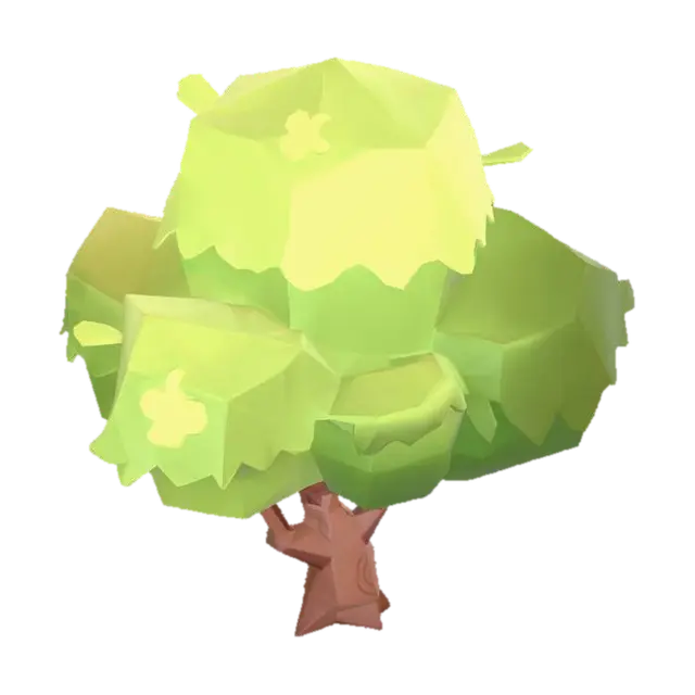 Modello 3D Low-Poly Tree - Polygon, generato dall’IA