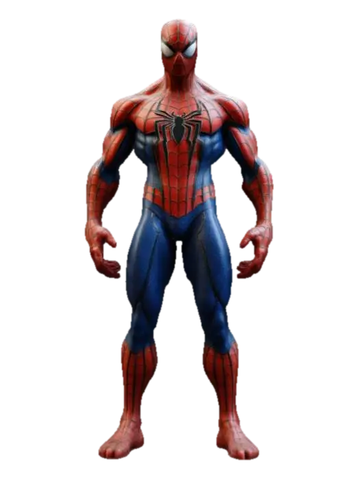Spiderman, Marvel, Fantasy, Carved, Organic, Highly Detailed, Ultra Realistic,… 3D model, vytvořený pomocí AI