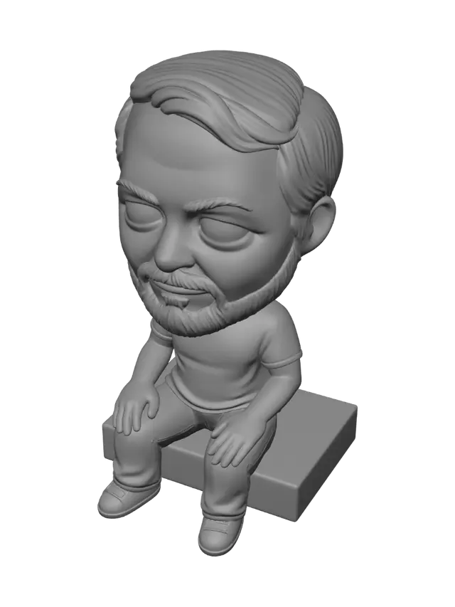 3D model for Bearded Bobblehead