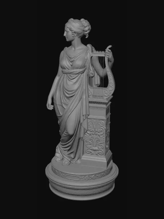 3D model for Muse with a Lyre