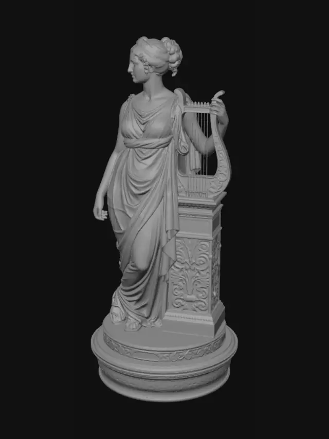3D model for Muse with a Lyre