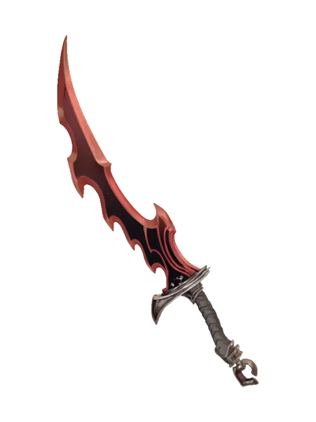 Crimson Flameblade - Draconic 3D model, vytvořený pomocí AI