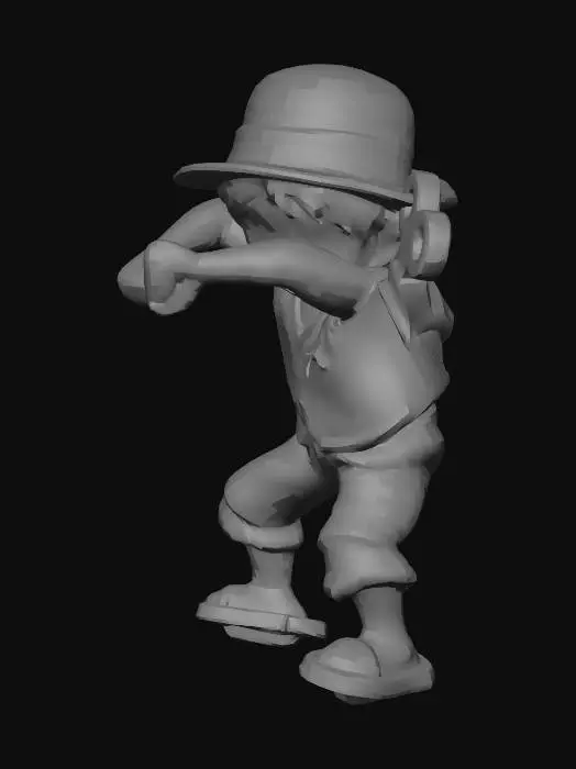 3D model for Straw Hat Figurine