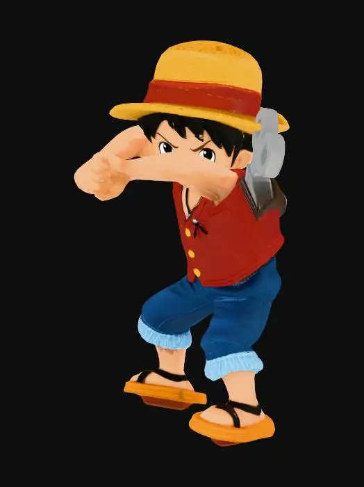 3D model for Straw Hat Figurine