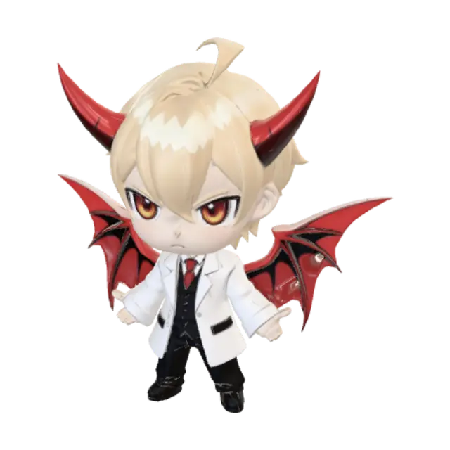 3D model for Blonde Devil in a White Coat