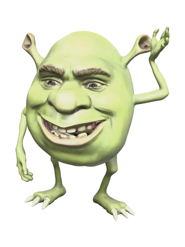 3D model for Shrek Wazowski