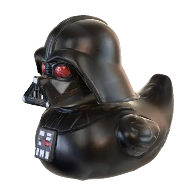 Darth Vader rubber duck. optimized for 3d printing. - Fanart 3D model, AI generated