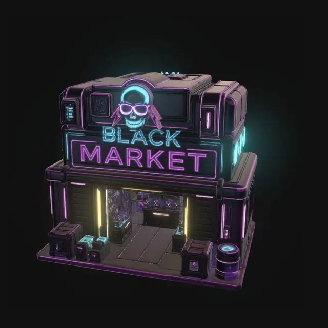 3D model for Neon Skull Armory